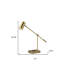 Lampe de bureau USB en métal Serna