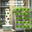 Ensemble de système de culture vertical hydroponique, ensembles de système de jardinage intérieur et extérieur, tour de culture hydroponique de fines herbes et fruits, 5 couches (20 gousses)