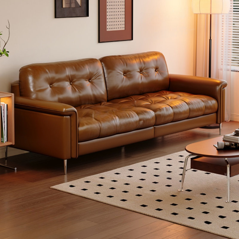 Retro Brown Straight - layout Sofa