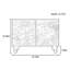 Armoire décorative à double porte et console de rangement-109748389