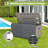 Plastic Deck Box, Large Patio Storage Box With Lock, Wheels & Waterproof Lid For Outdoor Cushions, Garden And Pool Supplies (Gray)-123216590