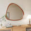 Miroir en bois massif 45 po Miroir mural asymétrique-2072056972