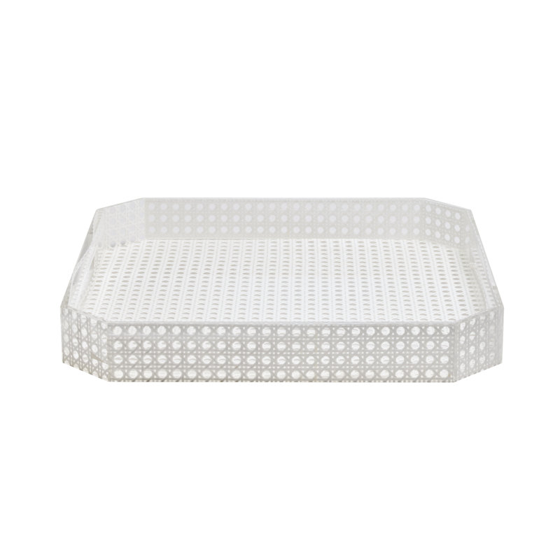 Reed Tray, White