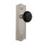 Meadows Plate with Black Porcelain Door Knob-1386414865-1386414866