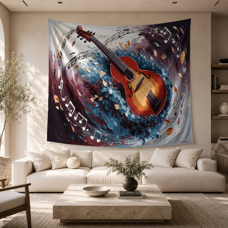 Tapisserie murale «Music Balalaika», 68 po x 80 po