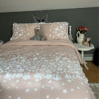 Christian Siriano Confetti Flowers 2-Piece Blush Twin XL Comforter Set  CS2994BSTX-1500 - The Home Depot