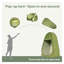 Tente de douche de camping instantanée 7 pi en tissu Oxford vert