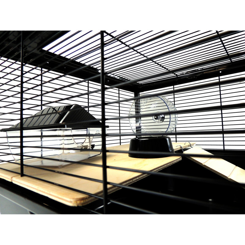 Kelyan Small Animal Cage, Black