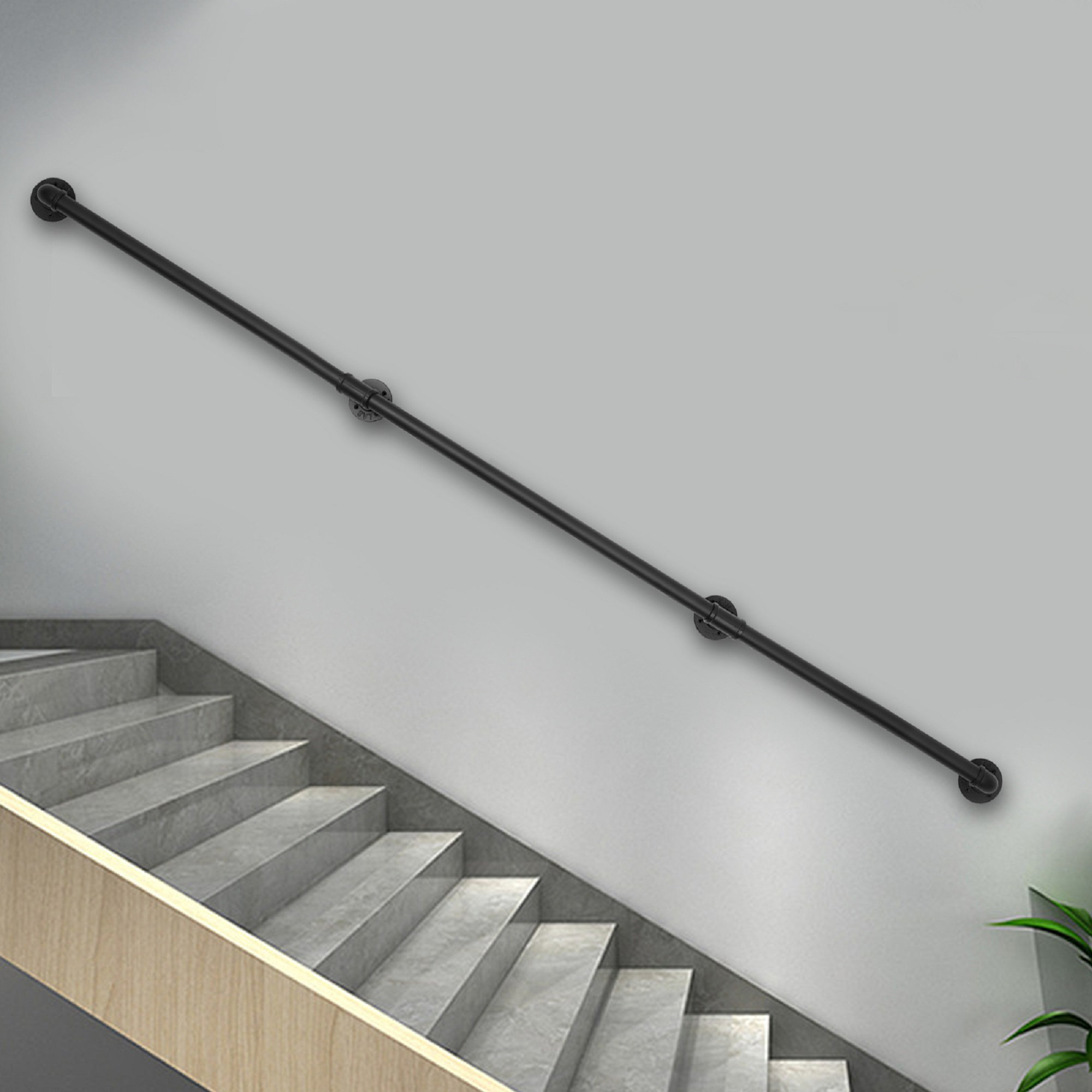 Wall Support Rails Lomana Wall Mount Stair Railing & Reviews | Wayfair