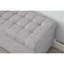 Repose-pieds gris pour chambre à coucher - 16 x 30 16,1 pouces, rembourrage doux avec siège gris, siège confortable 29,9 15,7