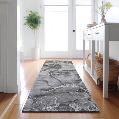 Premium Machine Washable Cerrito AMF519 Pewter Rug