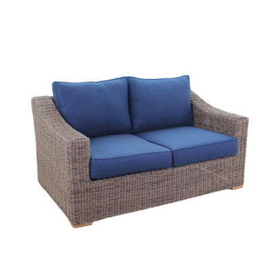 68.5"" Wide Outdoor Loveseat with Cushions -  Red Barrel StudioÂ®, 9D208A9974D34635A11A656E93A15100