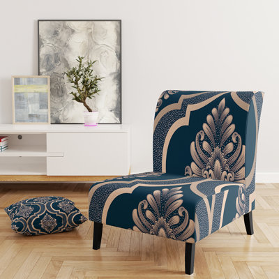 Fauteuil de chambre Blue Damask