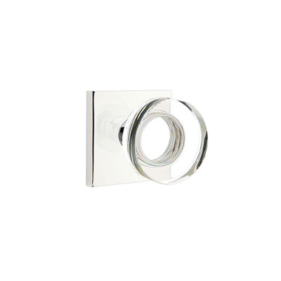 Double Dummy Modern Disc Crystal Knob with Square Rose