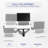 Pneumatic Arm Single Laptop Wall Mount