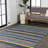 Janus Classic Coastal Ticking Stripe Reversible Machine-Washable Cream/Navy Indoor/Outdoor Rug-1507909624