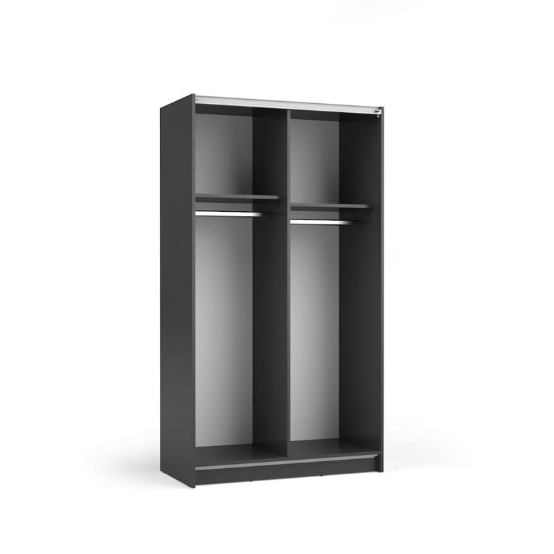 Takenya 2 Door Manufactured Wood Wardrobe, Black