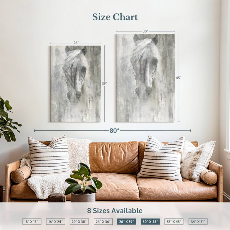 Brampt Shadow Gray, 39" H x 26" W