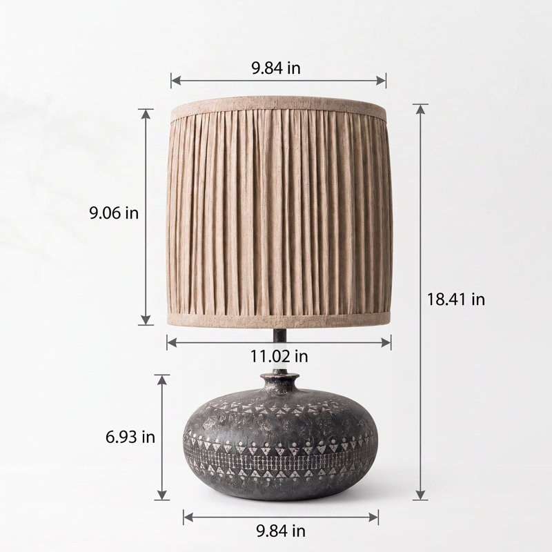 Ceramic Table Lamp with 3-Way Bulb