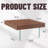 Square Coffee Table With Glass Legs