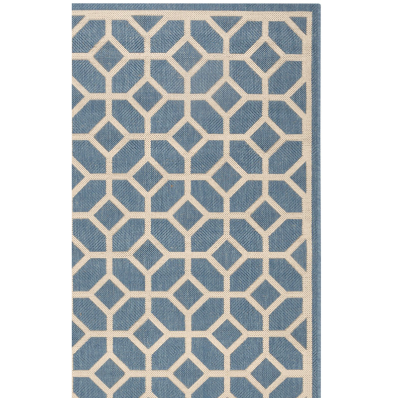 Cosper 100 Performance Geometric Indoor/Outdoor Area Rug, Square 6'7"