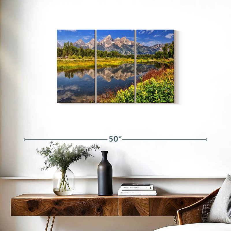 Alvord Schwabacher Landing Grand Teton, H 20 po x l 33 po