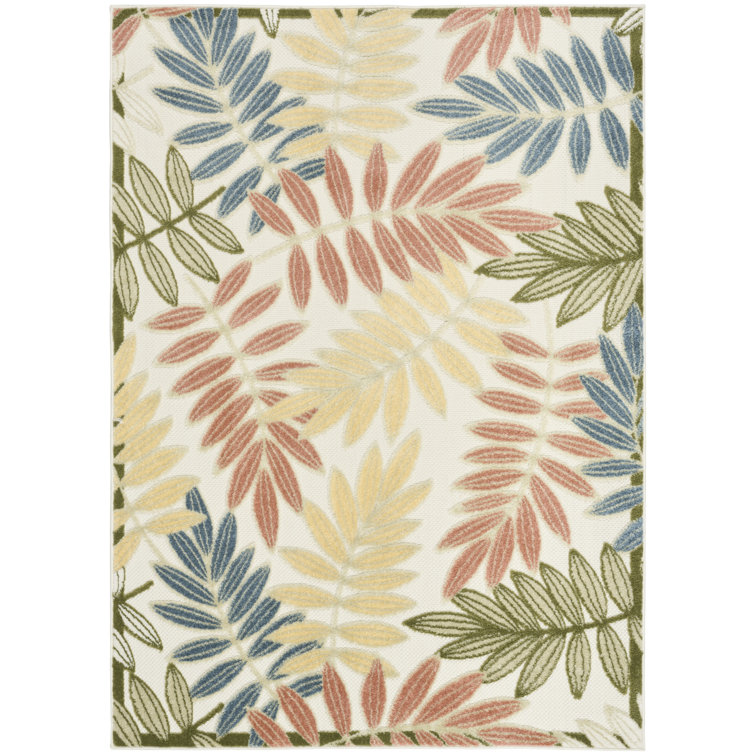 Lakesha Ivory Rose Modern Rug