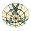 9 cm H Bowl Glass Pendant Shade ( No Direct Attachment Method ) in Blue