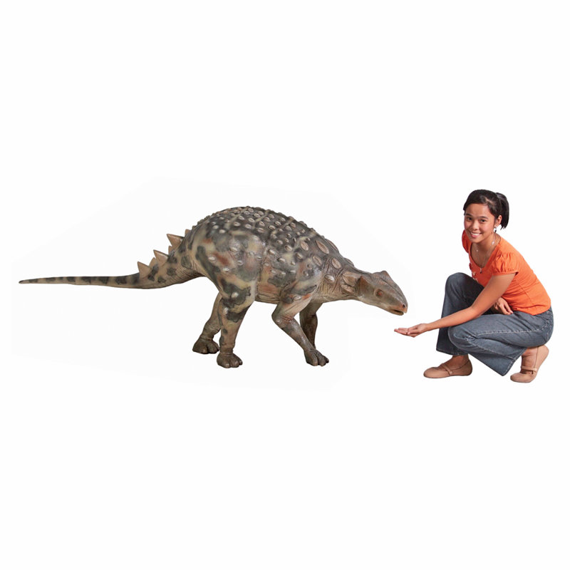 Statue de dinosaure à l’échelle minmi ankylosaurs