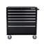 Tool Chest, 6 Drawers Rolling Tool Cabinet, Lockable Wheels, Ball Bearing Sliders, Black Powder Coating, Metal Tool Storage Cart, Suitable For Garage, Warehouse, Workshop