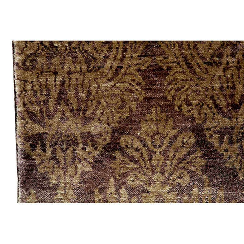 Ikat Area Rug in Aubergine/Brown