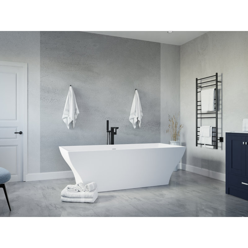 Baignoire de trempage autoportante 71 po. X 32 po. Kayenge