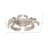 Aluminum Metal Crab Figurine Coastal Decorative Sculpture - Nautical Accent Decor in Trendy Ocean-Inspired Style.