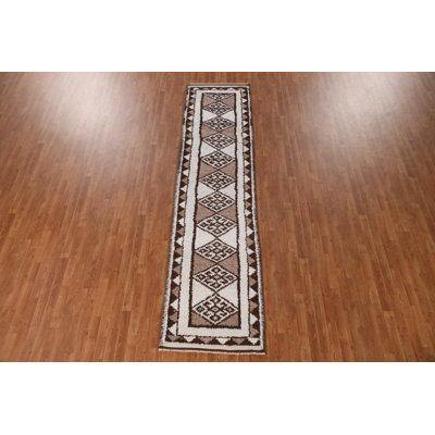 Natural Dye Anatolian Turkish Runner Rug 3x11