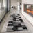 Rug Branch Montage Collection Modern Abstract Runner Area Rug (2X12 Feet) Abstract - 2'3" X 12', Grey-594789679