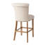 Tabouret de bar de 30 po avec détails en bronze et structure en bois d'hévéa massif - plaque de finition à finition encre de qualité et finition bois de lierre rehaussant votre décor-950260337