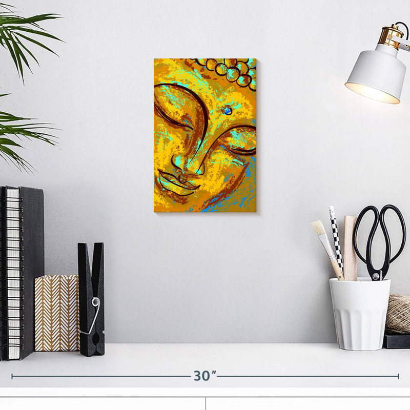Leisha Abstract Buddha, 12" H x 8" W