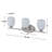 3-light Satin Nickel Vanity Light With White Opal Glass-1095026601