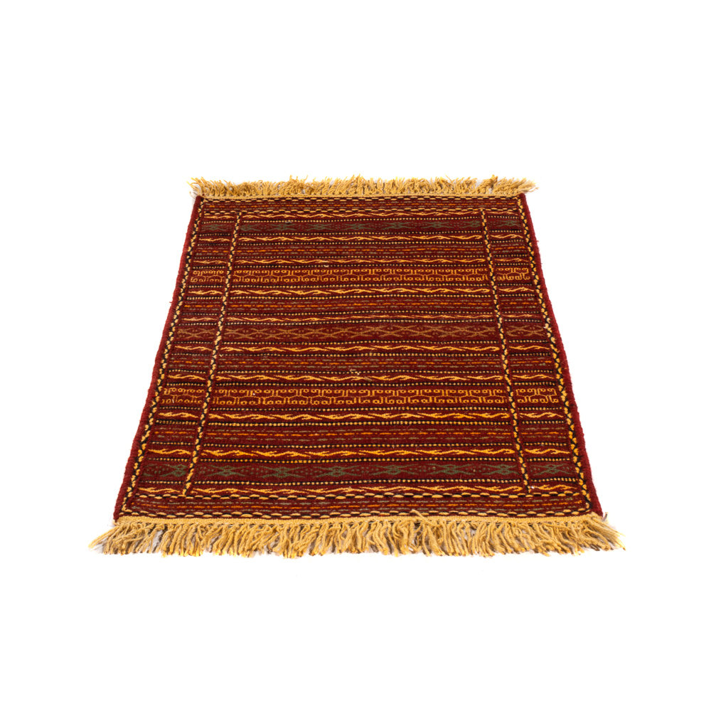 BohoLiving Kelim Teppich - Oriental - 90 x 60 cm - mehrfarbig