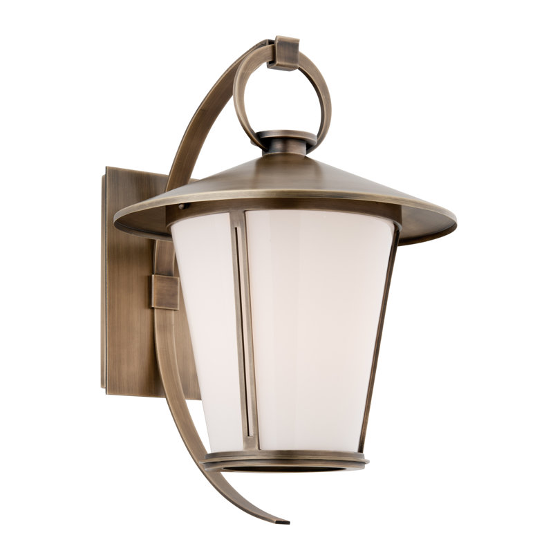 Rennie 1 - Light Outdoor Wall Lantern, 10.75" H x 8" W x 9.5" D, 18W Gu24 Fluorescent Bulb