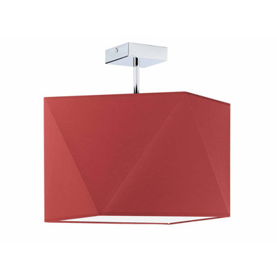 Demarian Fabric Semi Flush Mount