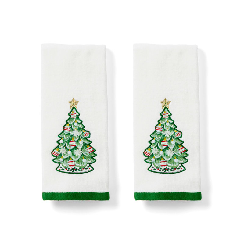 Lenox Advent Tree Holiday Kitchen Towels