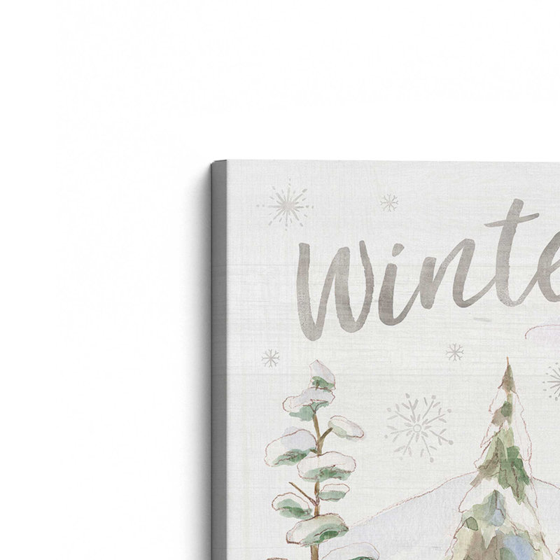 Impression sur toile encadrée Woodland Winter Wishes III, Toile tendue, H 32 po x l 32 po x P 1,25 po