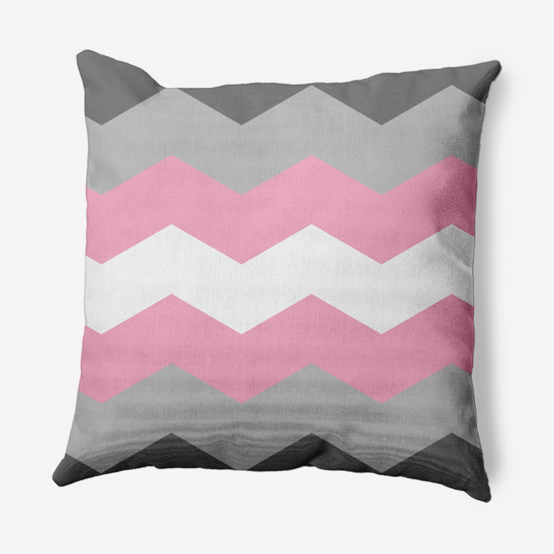 Coussin décoratif Demi Boy, Rose/gris, 20 po x 20 po