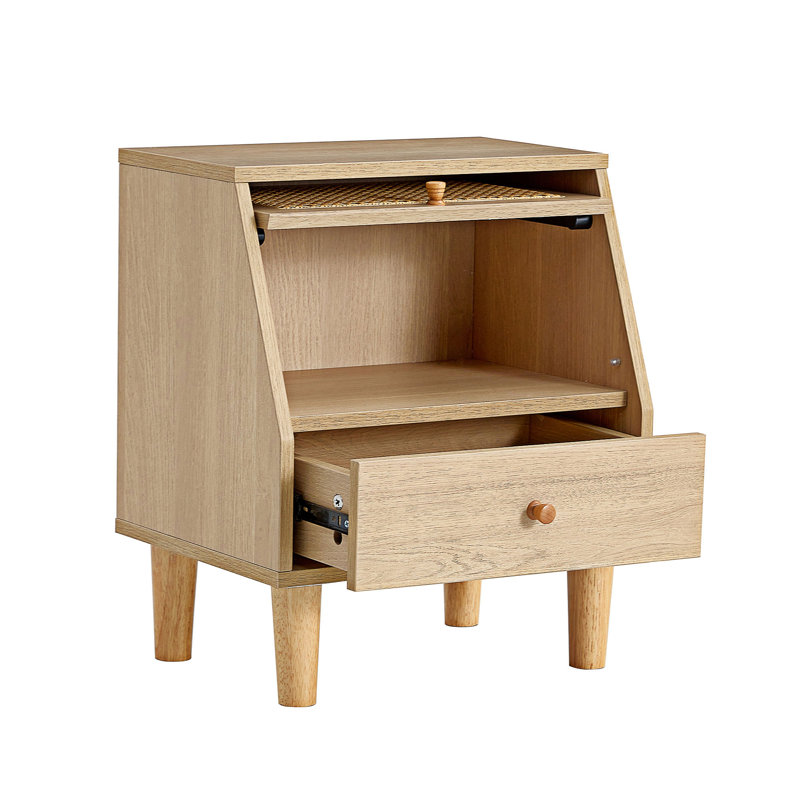 Table de chevet en bois manufacturé Arielle