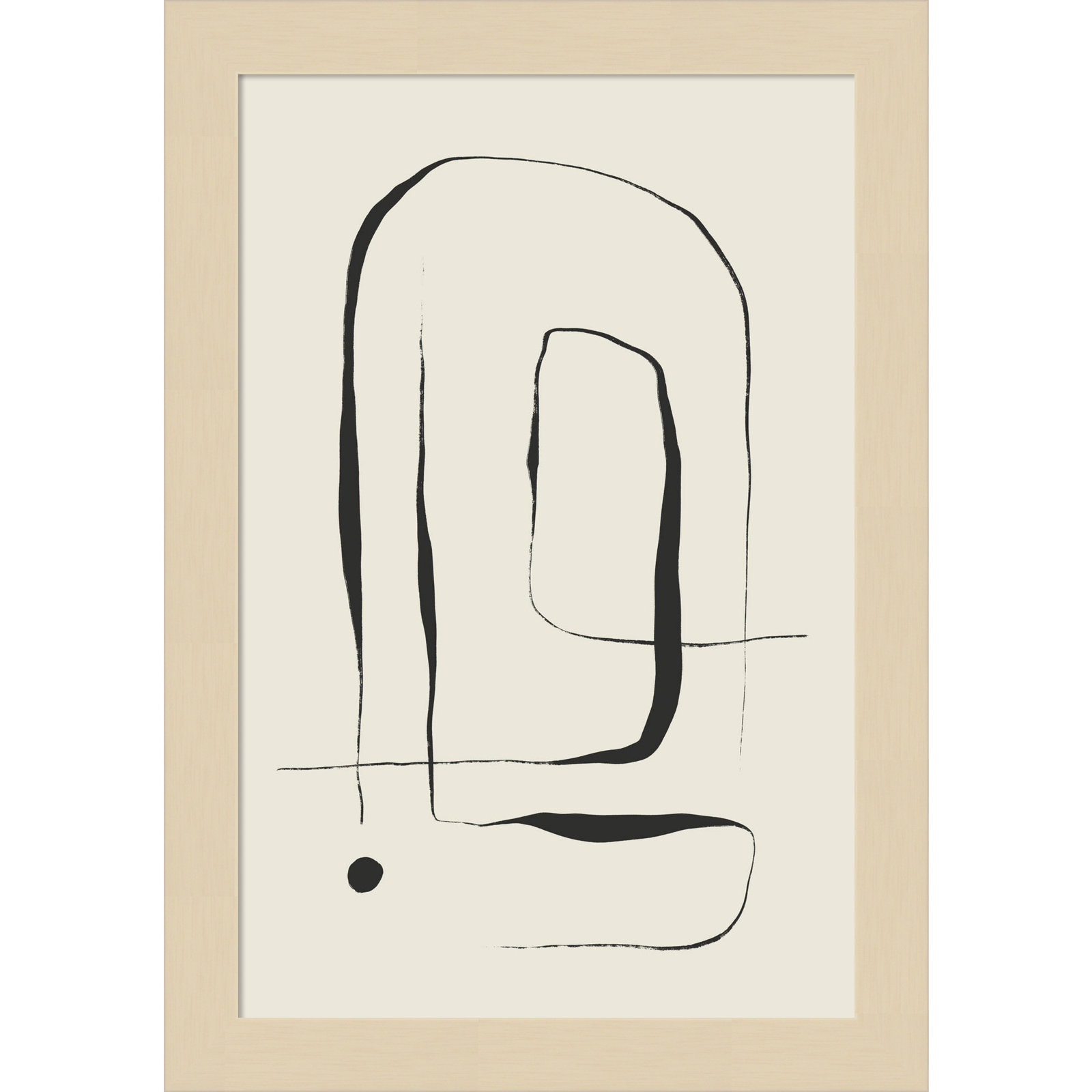 The Point No 2 by Treechild  Wood Framed Wall Art Print, Brown, 13" H x 9" W
