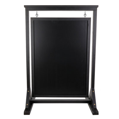 Excello Global Products Yes Steel Freestanding Manufactured Wood Chalkboard