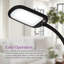 Litespan Slim 55 in. Industrial Dimmable LED Directional Task Floor Lamp, Black Finish-62954092