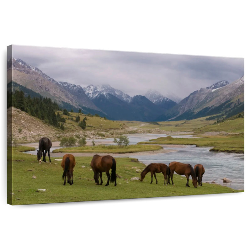 Karakol Horses, 34" H x 51" W