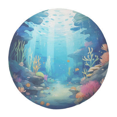 Mystical Sea Life Braided Rug